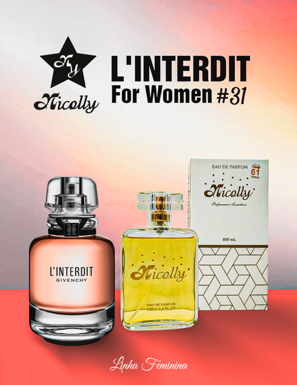 Perfume numeral nicolly #31 L'interdit