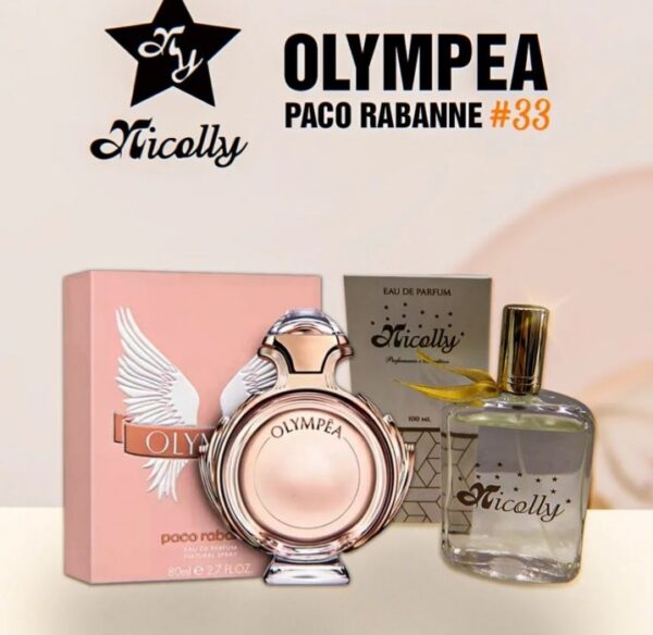 Perfume numeral nicolly #33 olimpea